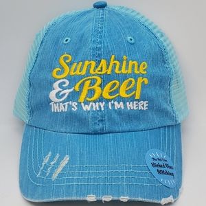 Women's cap, Sunshine and Beer That's Why I'm Here